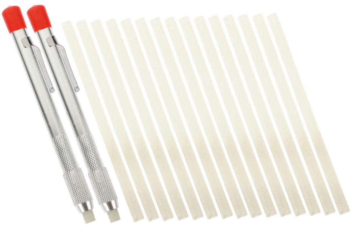 Speksteen Pen - Markeer Houders - Metaal Markeren - Met Pen Vullingen - 13x1.2cm - Zoals Getoond