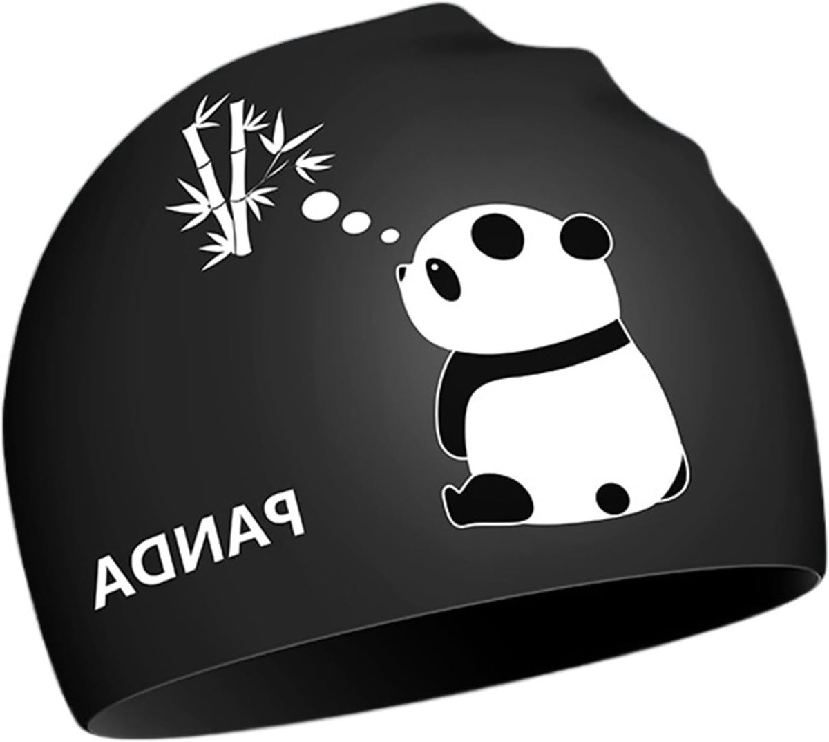 Zwemcap voor Mannen en Vrouwen met Panda Motief - Waterdichte Silicone Zwemcap voor Korte en Lange Haar - Professionele Training en Wedstrijd
