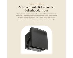 Dailygoods- Bekerhouder Achterconsole - Geschikt voor Su-baru Outback/Legacy 2005-2009 - Kunststof - Zwart/Ivoor - Onderdeelnummer 66150AG01CJC - Autobekerhouder