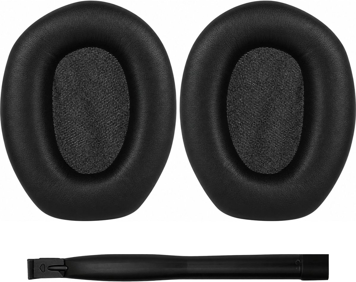 Set Oorkussens voor Sennheiser Koptelefoon – HDR165 Oorkussen – HDR165/HDR175/HDR185/HDR195/RS165/RS175/RS185/RS195 - Kunstleer met Schuim