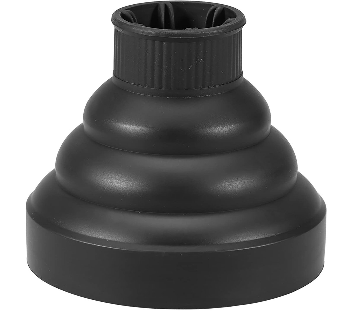 Dailygoods - Diffuser Haarblazer - Keramische Styling Tool - Zwart - Haardroger Accessoire - Geschikt voor Krullend Haar - Opvouwbaar