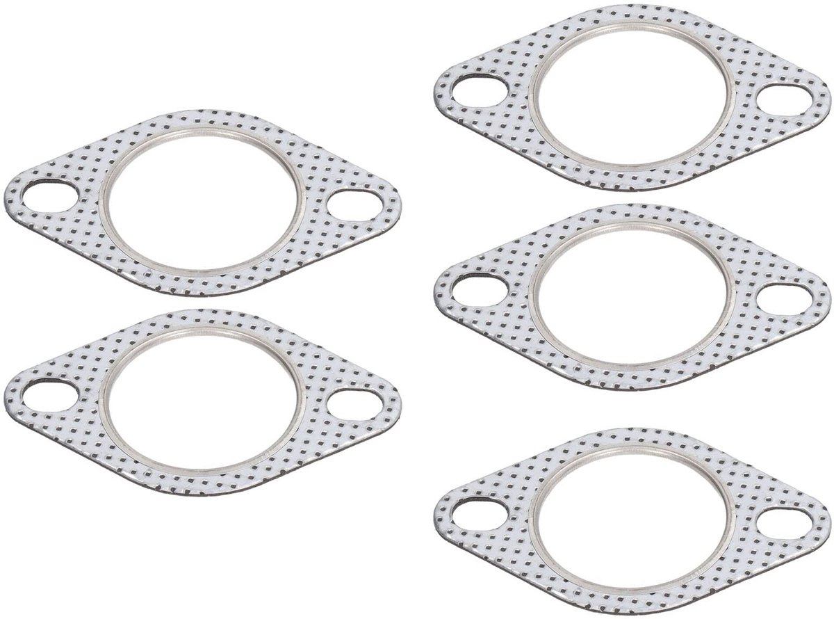 Dailygoods- Uitlaatpakking 5 Stuks - Hoge Temperatuur Bestendig - Geschikt Voor Turbo/Manifold/Header - Aluminiumfolie - Binnendiameter 50,8 mm - Uitlaatflenspakking
