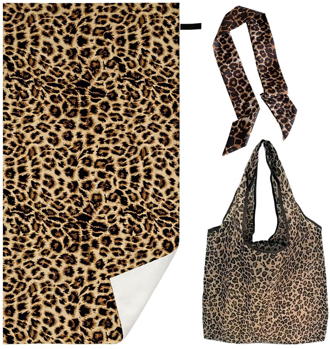 Dailygoods- Handdoek Microvezel 160x80 cm - Strandlaken - Zandafstotend - Lichtgewicht - Sneldrogend - Inclusief Opbergtas