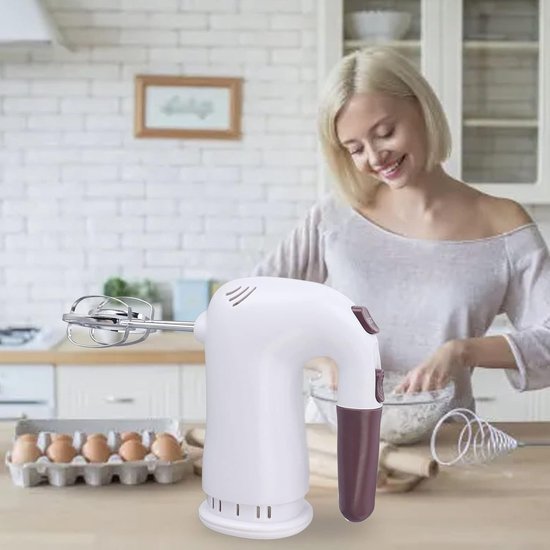 Elektrische Handmixer - Keukenmixer - Beslag Maken - 5 Snelheden - 20 x 17 x 10 cm - Zwart — afbeelding 2