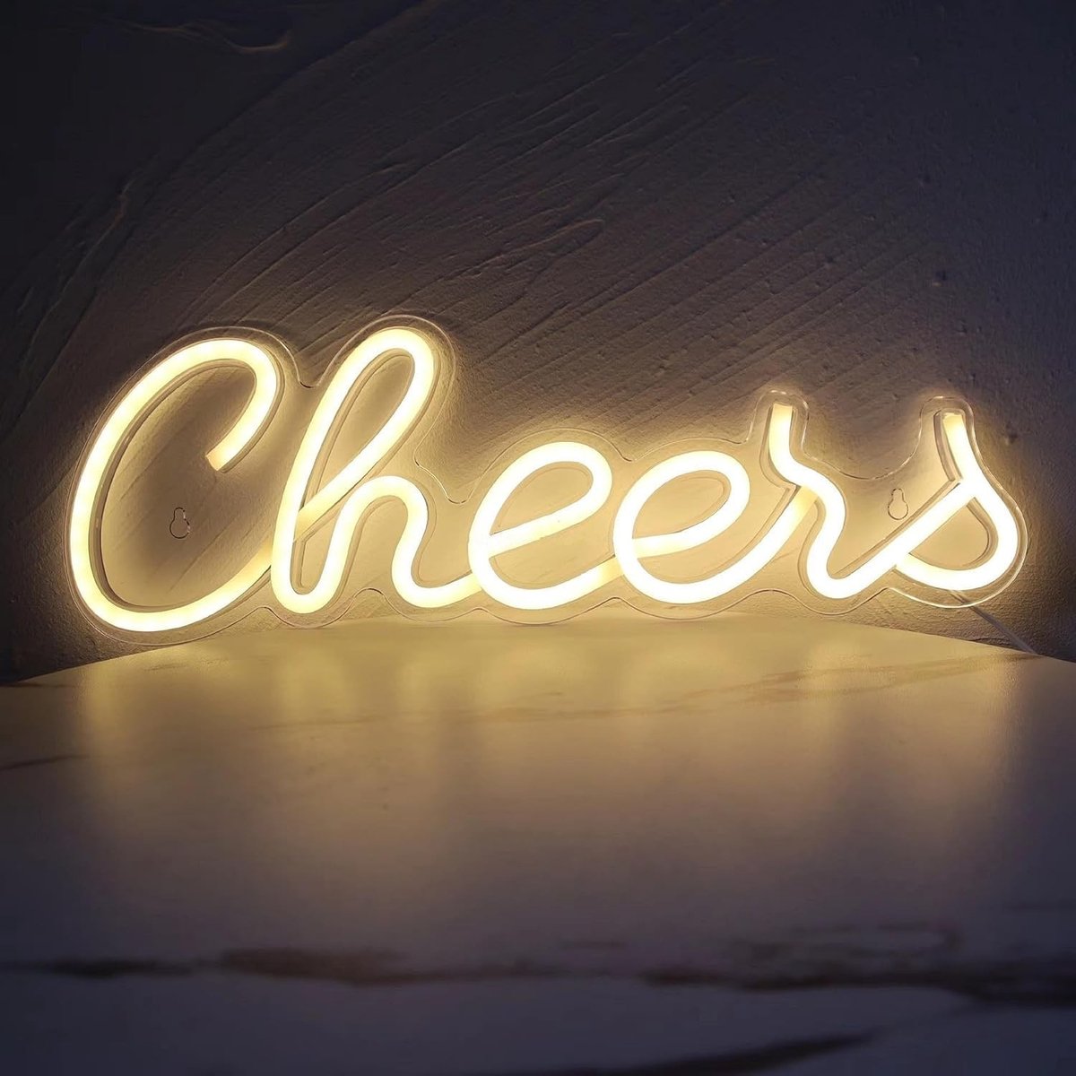 Dailygoods - Cheers LED Lichtbord voor Wanddecoratie Binnenruimtes