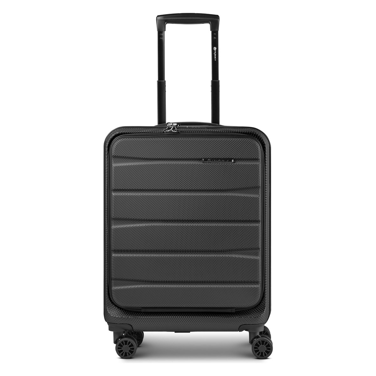 Franky Munich 4.0 4 wielen Cabinewagen 55 cm Laptopvak met uitbreidingsplooi - Harde bagage - TSA slot - black dull