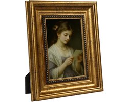 Dailygoods - Afuly 13x18 Gouden Fotolijst Retro Antieke Foto Lijst Met Parel Decoratie Vintage PS Lijst Wand Tafel Display Moederdag Verjaardag Bruiloft Cadeau Voor Moeder Oma Familie