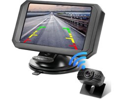 Achteruitrijcamera Kit - Parkeerhulp Camera - Veilig Parkeren - Draadloze Verbinding - 5 Inch Scherm - Zwart
