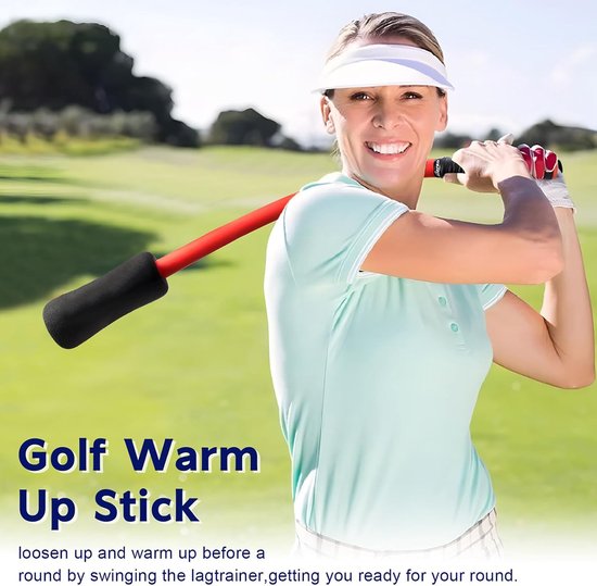 Golf Swing Trainer - Trainingsstok Houding - Golfvaardigheid Verbeteren - Zwaartekracht Detectie Ontwerp - 41 cm Lengte - Rood van GOLF — afbeelding 4