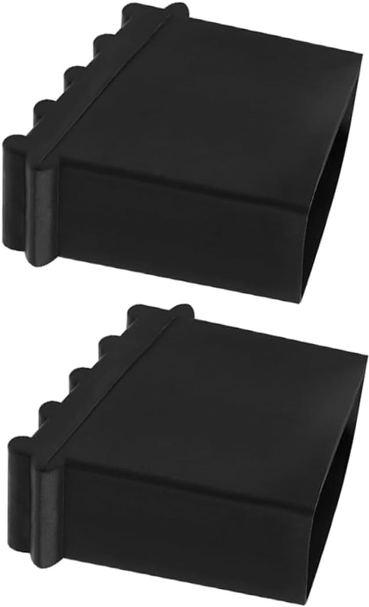 Ladder Voetjes - Antislip Covers - Veiliger Werken - Verbeterde Stabiliteit - 5 x 5 x 2.5 cm - Zwart
