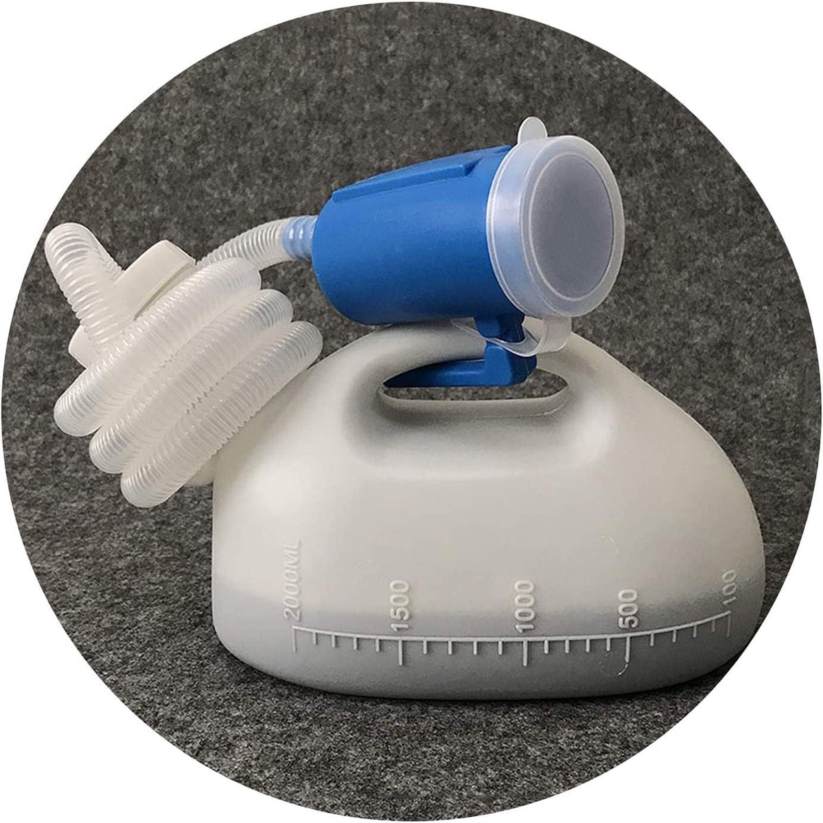 Urinoir Fles - Camping Toilet - Mobiele Hygiëne - Lekvrij Ontwerp - 2000 ML Capaciteit - Blauw