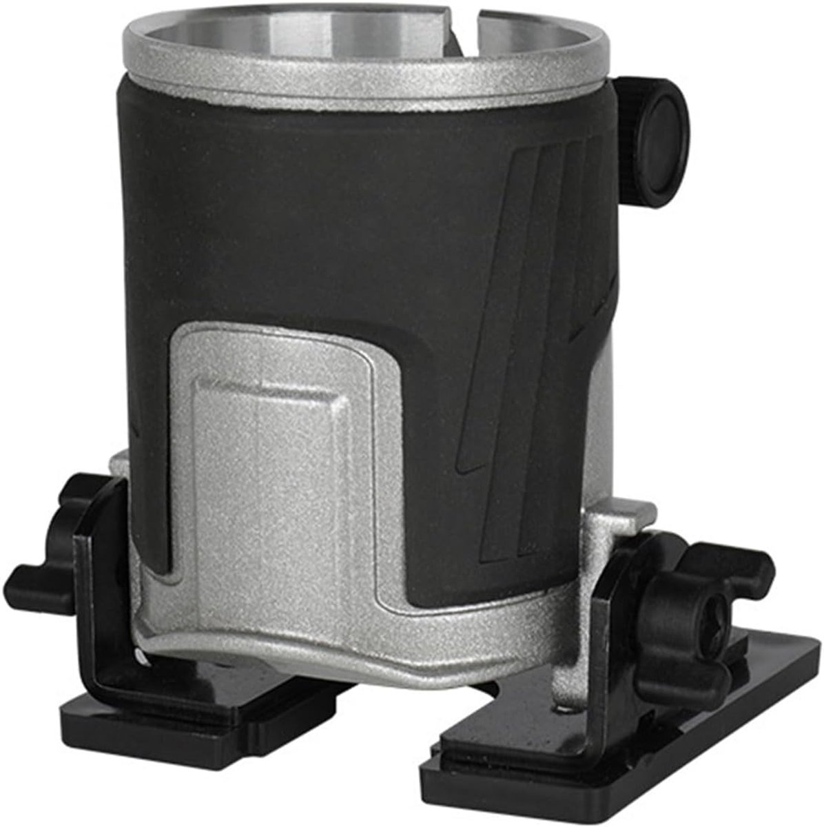 Freesbasis Router - Houtbewerking Accessoire - Precisie Kanten Frezen - Transparante Aluminium Basis - Universeel Aanpasbaar - Zwart