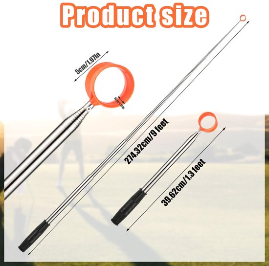 Dailygoods - Telescopische Golfbal Retriever - Antislip voor Water en Struiken — afbeelding 3