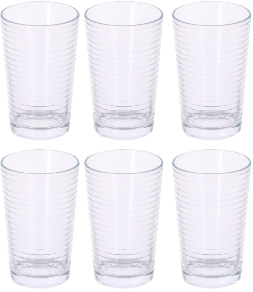 Dailygoods- Waterglazen Set 6 Stuks - Vaatwasserbestendig - Drinkglazen - Transparant - Glas 220 ml - Stapelbaar