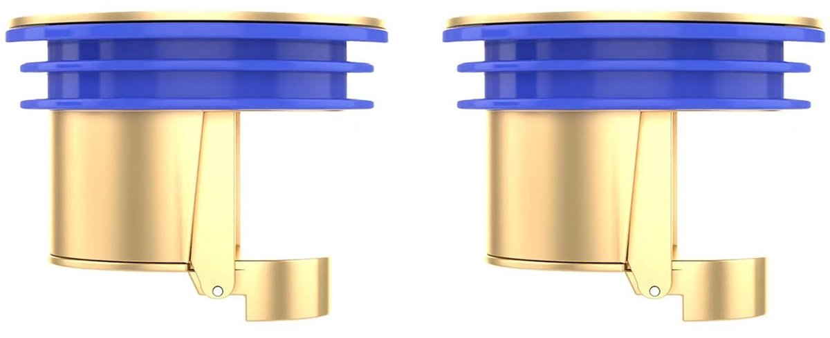 Dailygoods - 2 stuks vloerput anti-terugstroom stop, vloerput terugstroompreventor voor douche, afvoerkern anti-geur stop voor keuken en badkamer afvoer (koper)
