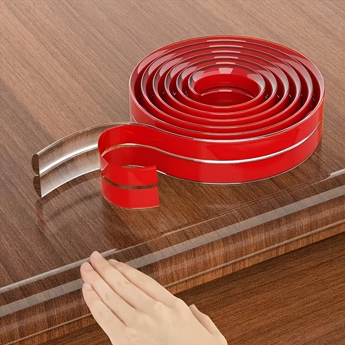 Transparante Hoekbeschermer op Rol - 4 Meter - TPU Materiaal BPA-vrij - Onzichtbare Randbeschermer - Baby & Kind Veiligheid - Tafelbeschermer Stootrand - Inclusief Tape