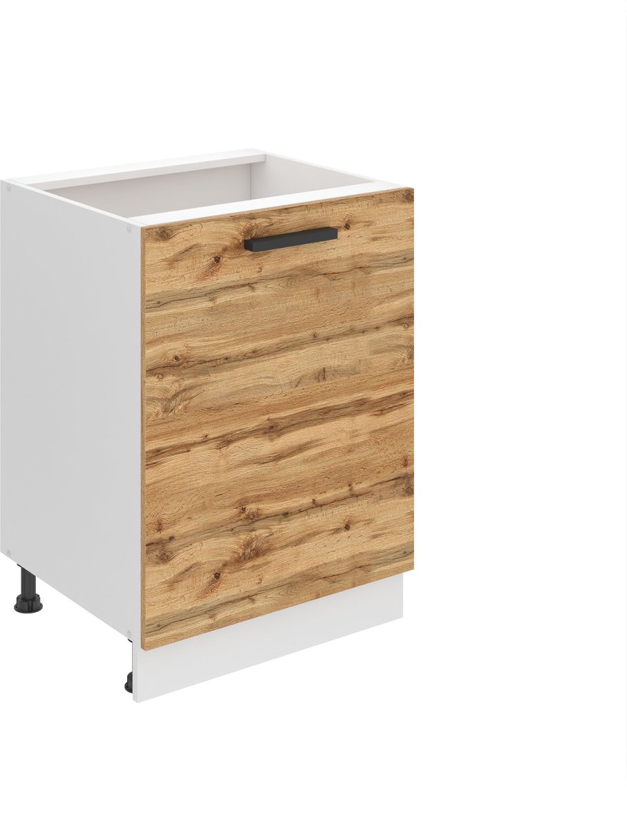 BELINI Keukenonderkast SD 60 cm met 1 Deur - Wotan Eiken