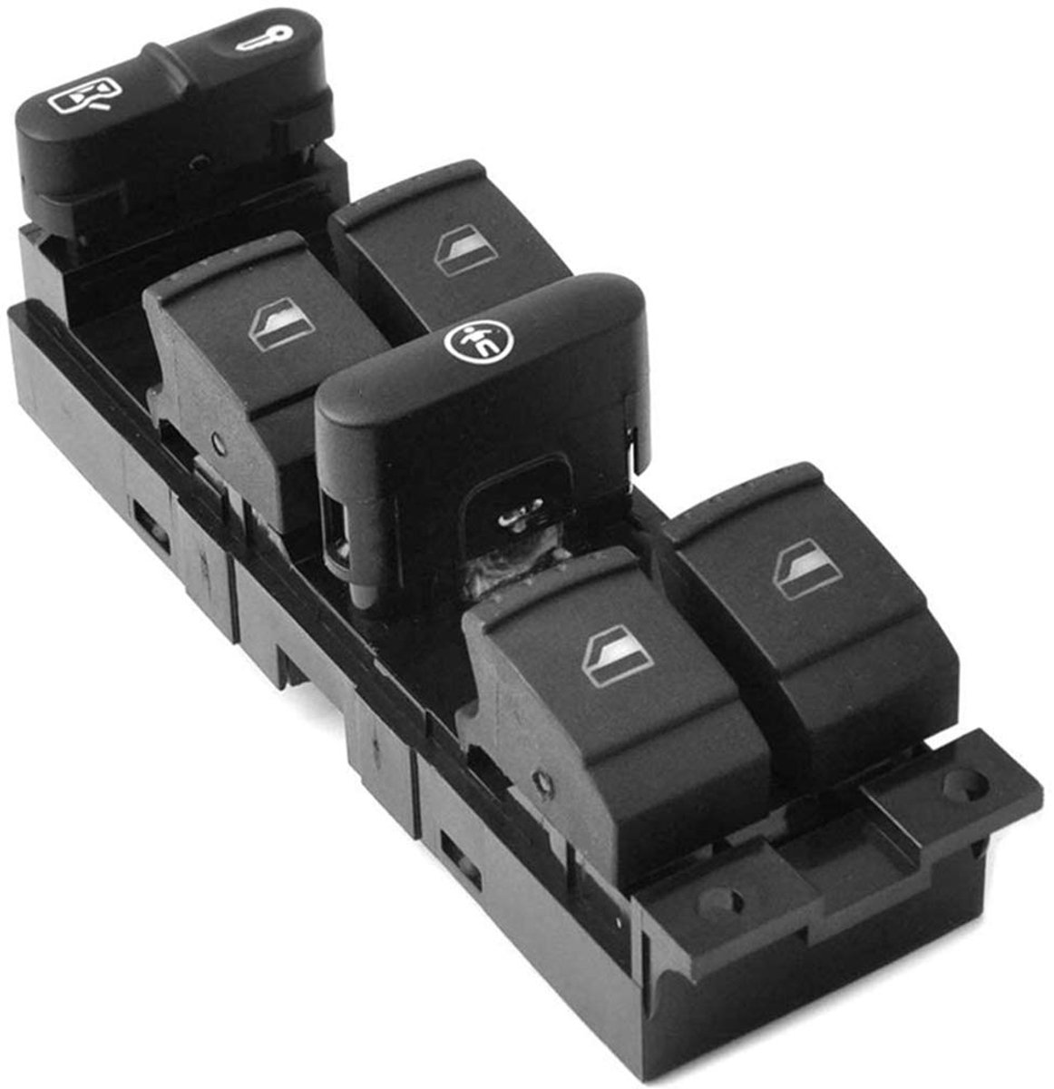 SnelShoppen - Bestuurderszijde Elektrische Hoofdraamschakelaar 1J4959857B Voor VW Golf Jetta Mk4 Passat B5 VR6 1998-2004 - Hoogwaardige Vervangingsond