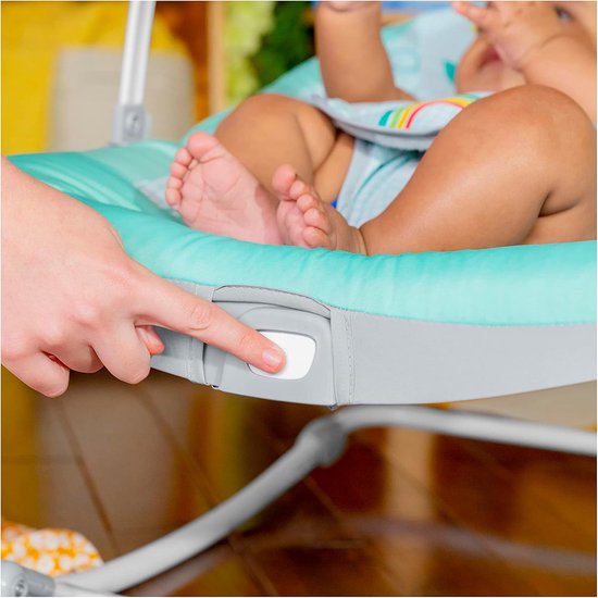 Baby Bouncer - Schommelstoel Kinderstoel - Ontspanning Spelen - Verstelbare Vibratie - Tot 18 kg - Wild Vibes — afbeelding 2