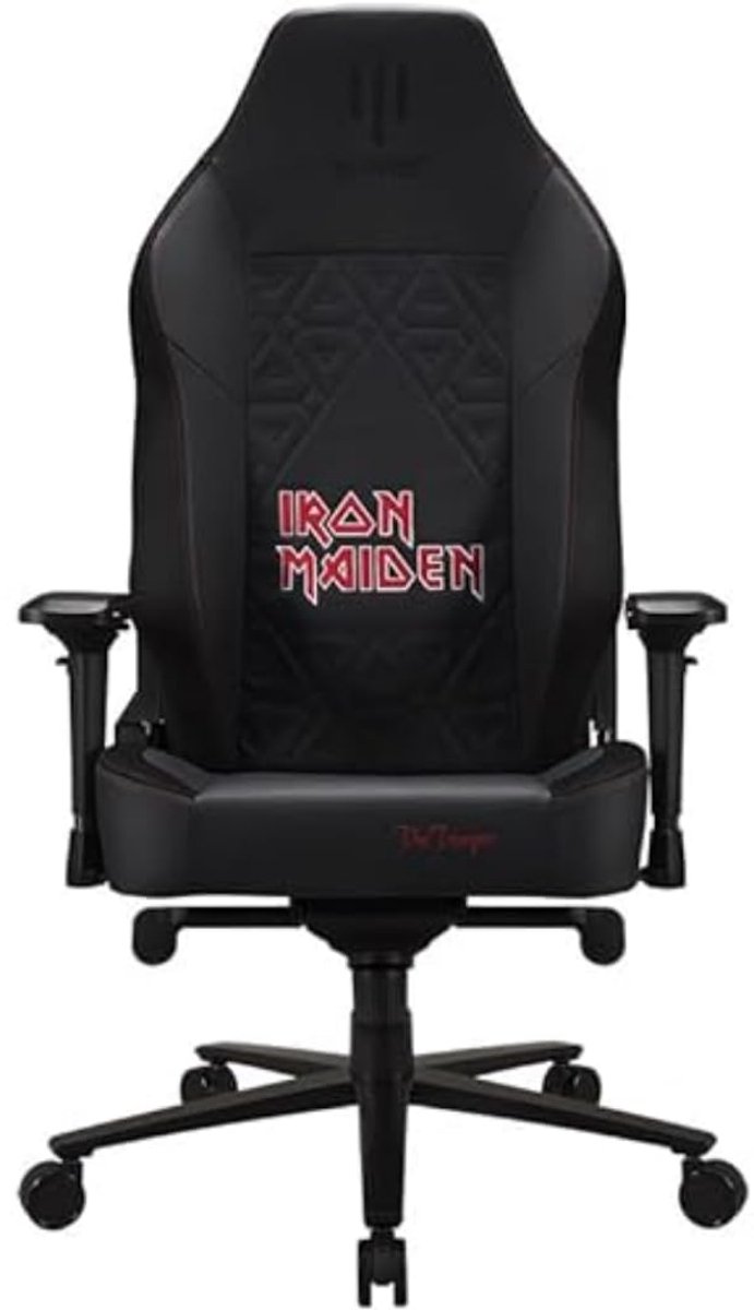 SnelShoppen - Ergonomische gaming bureaustoel Apollon collector - Premium gamer stoel voor ultiem comfort - Zwart met Iron Maiden design - Perfect voo
