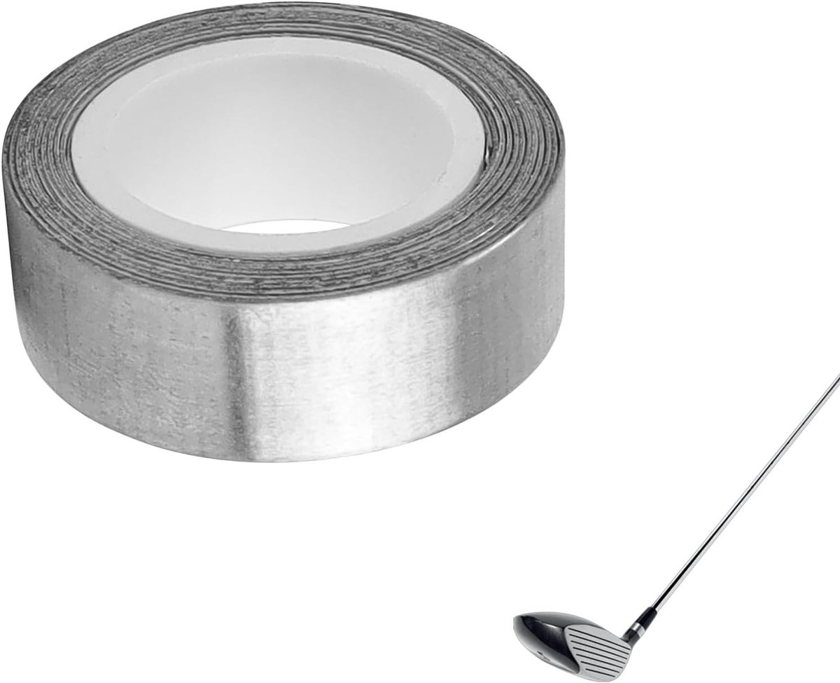 Zelfklevende loodband, snijdbare loodstrips (1.2cm x 107cm) voor golfclubs, visstokken en tennisrackets - ideaal voor gewichtstoename en stabiliteit
