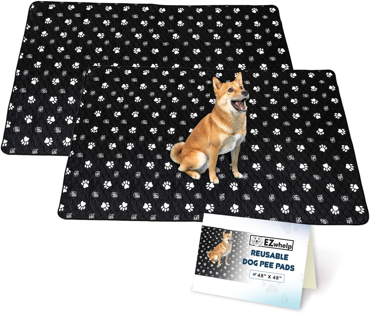 SnelShoppen - Wasbare Plaspads voor Honden - Herbruikbare Wattenschijfjes - Waterdicht Vloerkleed - Hondenplaspads voor Binnen en Buiten - Hondentrain