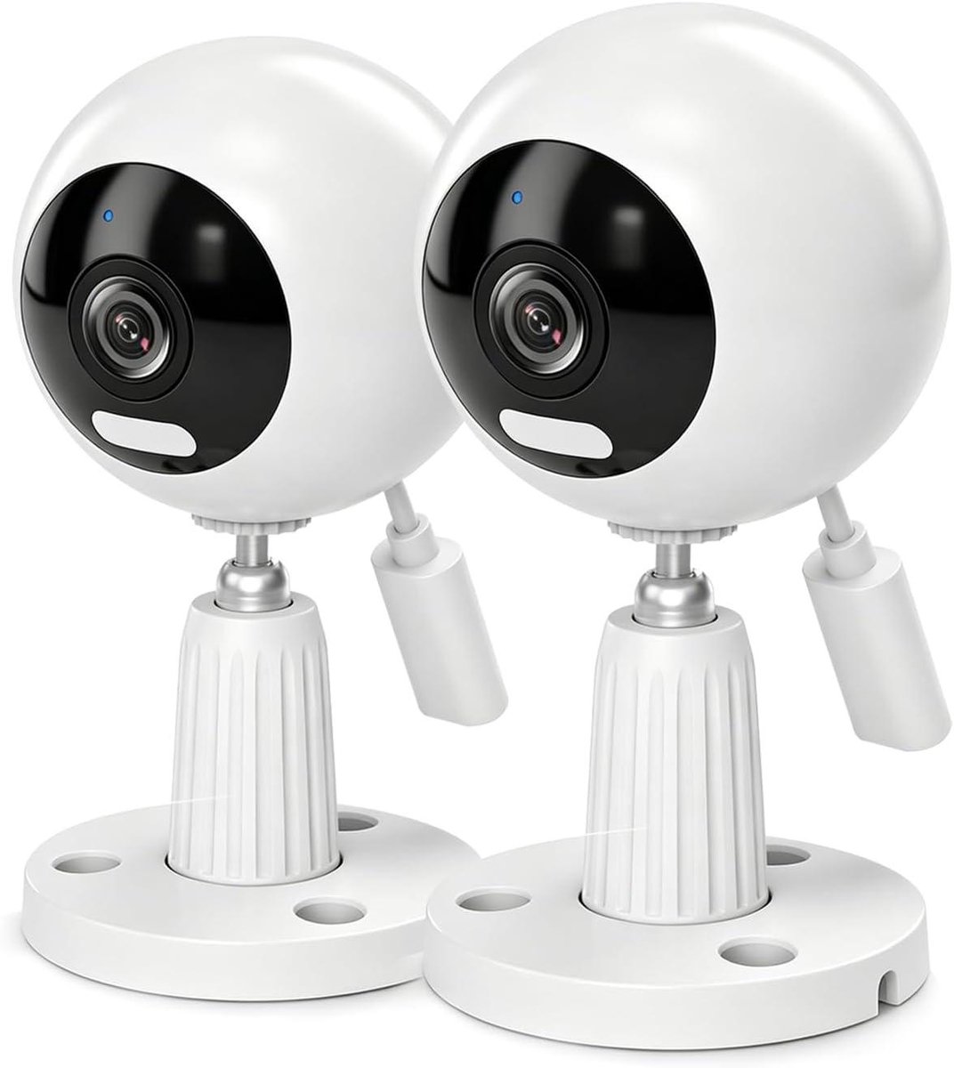 Beveiligingscamera Binnen Buiten - WIFI Camera - Huisbewaking - Automatische Zoom - 2 Stuks - Wit