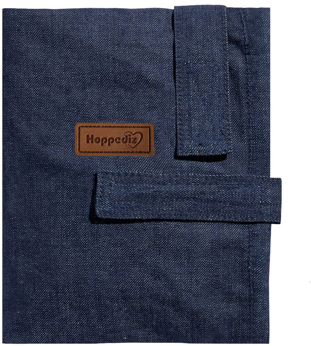 SnelShoppen - Hoppediz Wickelmax Aankleedmat voor Onderweg - Dark Denim - Compact, Waterafstotend, Ideaal voor Baby's, Reis, Camping, en Thuis