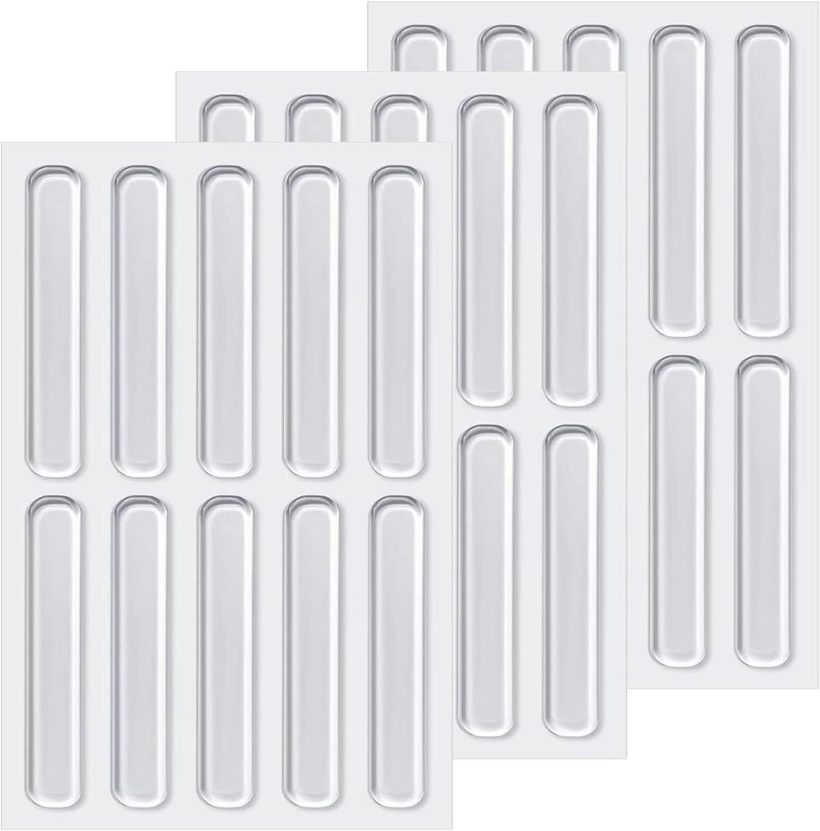 30-delige zelfklevende meubelbumpers - Transparante siliconen pads voor deuren en meubels
