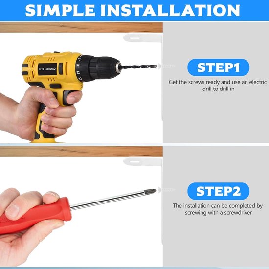Set van 10 Verstelbare Hoekhouders voor Meubels, L-vormige Hoekbeugels, 90 Graden, Wit, 111 x 52 x 25 mm, Ideaal voor Stabiele Bevestiging en Ondersteuning — afbeelding 4