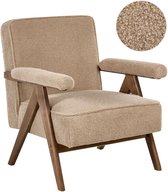 EVJE - Fauteuil - Zandbeige - Bouclé