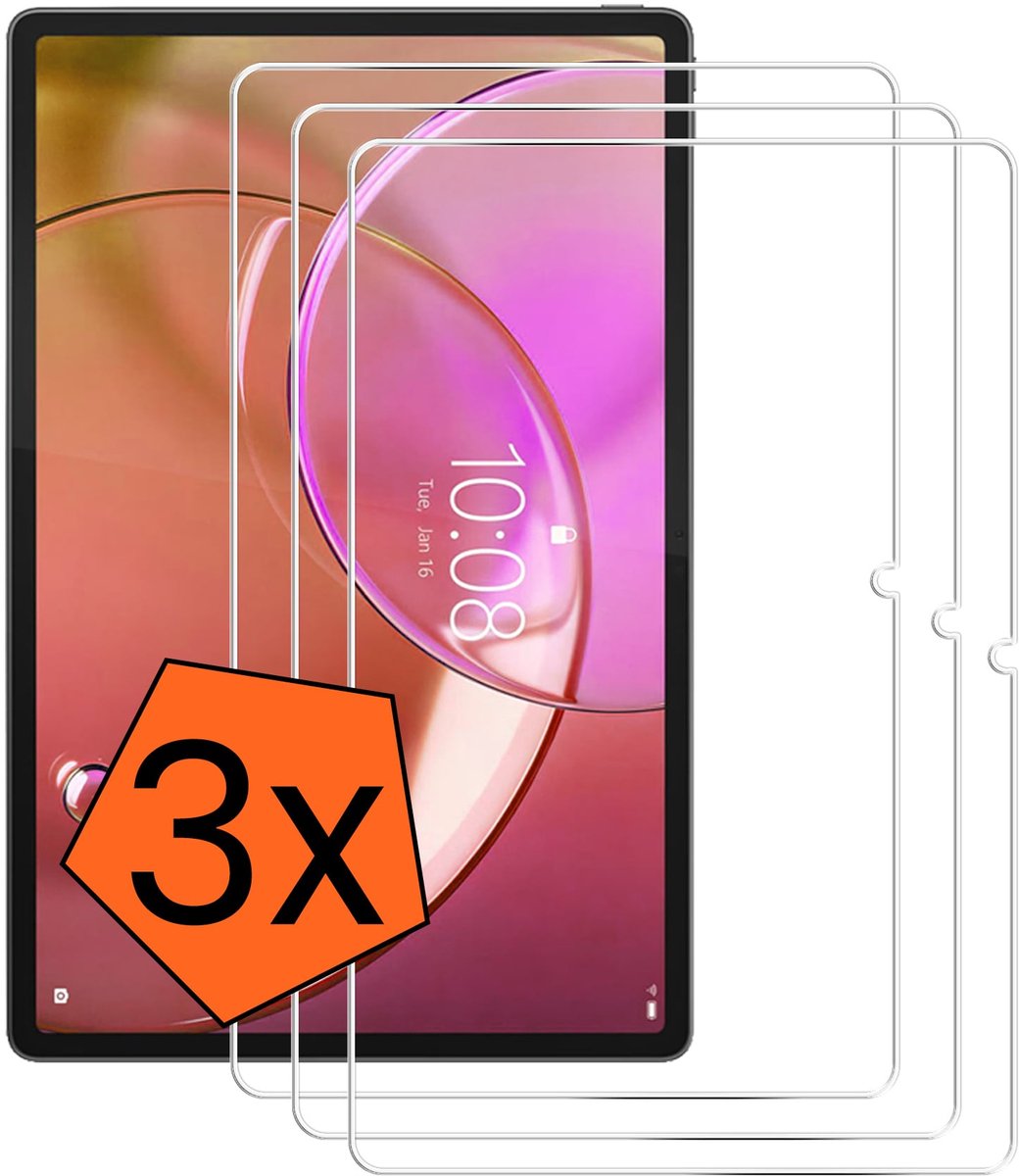 Screenprotector - 3 Stuks - Geschikt voor Lenovo Idea Tab Pro Gen 2 - Extra Sterk - Gehard Glas - Beschermglas - Tempered Glass - Screen Protector