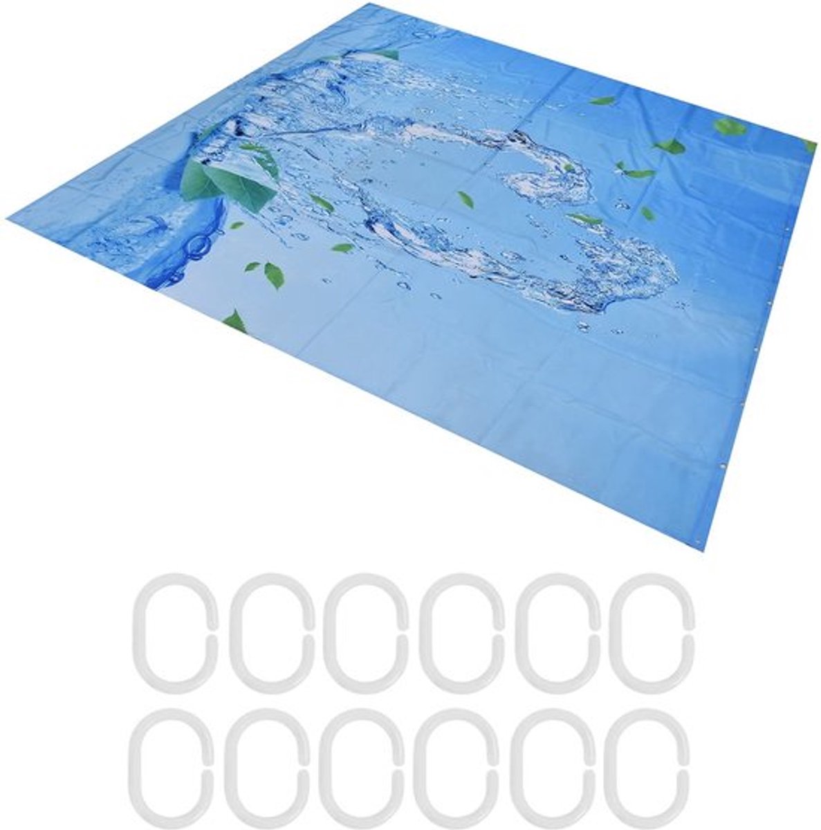 Douchegordijn Waterdicht - Polyester 150x180 cm - Anti Schimmel - Wasbaar - Slijtvast - Felle Kleuren - Badkamergordijn