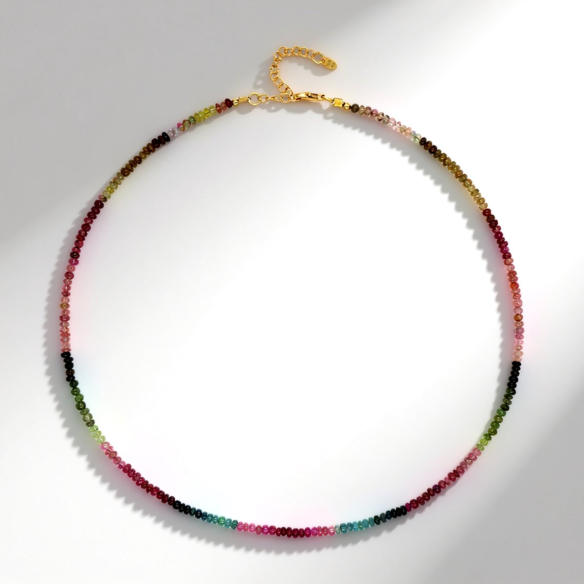 Cavill - 925 Zilveren Verstelbare Halsketting - Madagaskar Toermalijn Fancy Kraal 34,29 ct - Elegante Damesketting