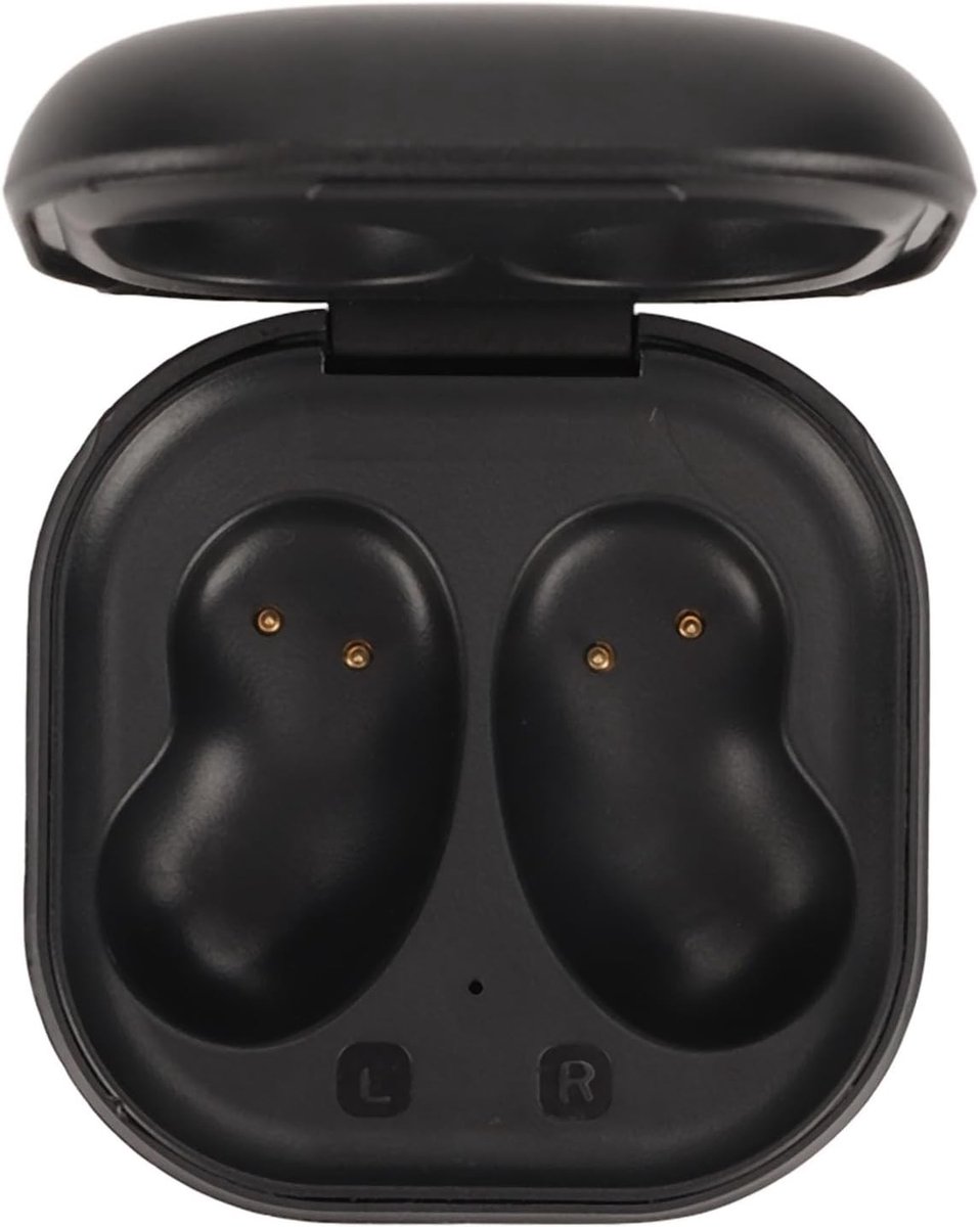 Draadloze Oplaadcase voor Earbuds, 600mAh Oplaadbox Vervanging voor Draadloze Oordopjes, Zwart, Bescherming en Compact Ontwerp