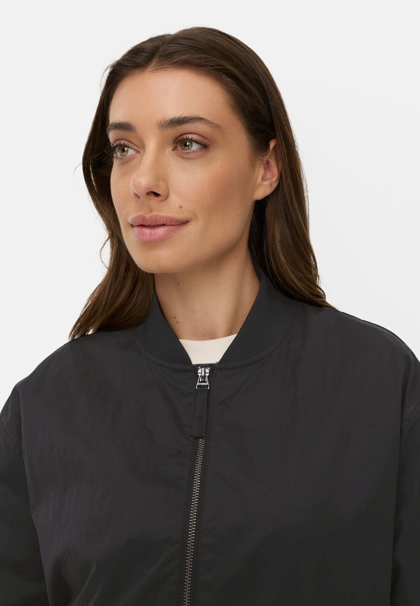 camel active Gewatteerd bomberjack in oversized pasvorm - Maat womenswear-34 - Zwart
