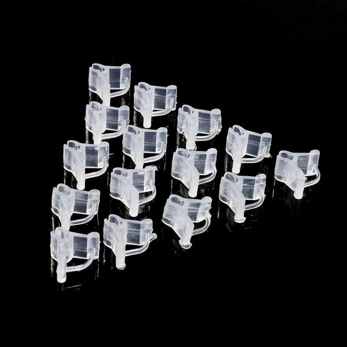 Plant Clips voor Plastic Grafts - 100 Stuks, 1 x 1.5 x 1.8 cm, Perfect voor het Verplanten van Tomaten en Groenten