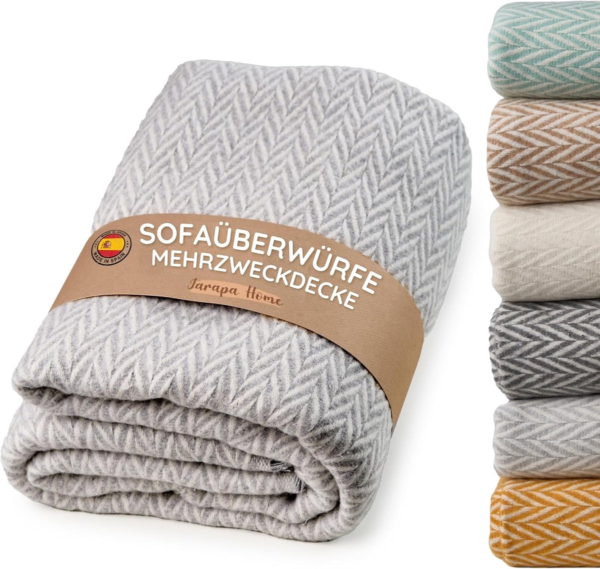 SnelShoppen - Sprei Sofadeken Warme Deken voor Bed of Bank, Hoogwaardige Katoenen Deken, Zacht, Warm en Ademend voor het Hele Jaar, Ideaal voor de Woo