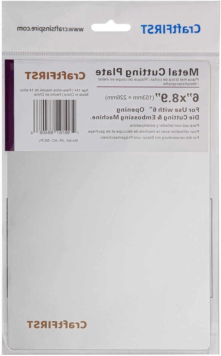 Snijplaten Metaal - Snijaccessoires - Knutselen Maken - Roestvrij Staal - 6 x 8.9 Inch - Zilver