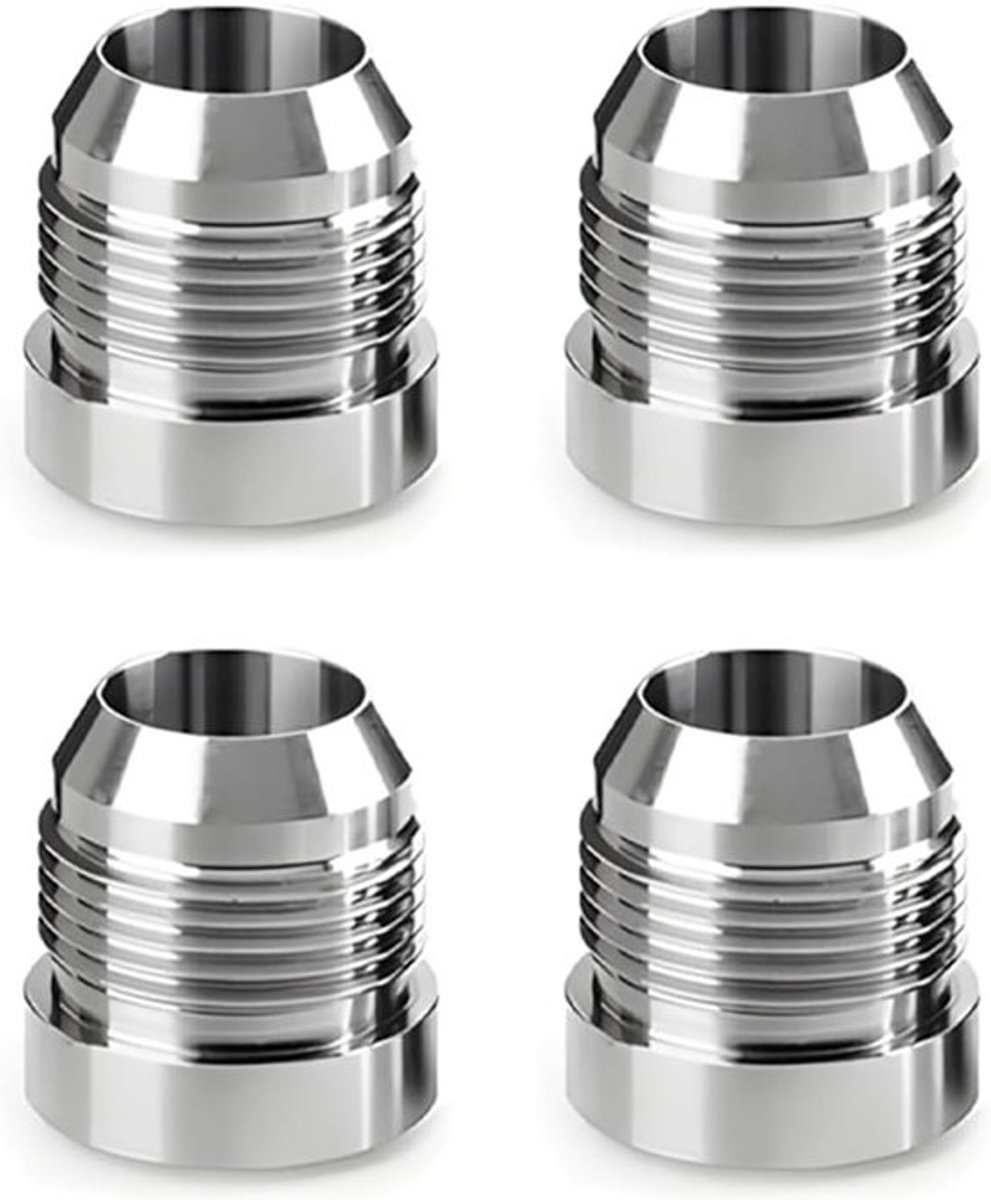 4 Stuks Aluminium Brandstof Koppeling Adapter voor Koelers, Universele Slangadapter met Aansluitingen en Accessoires voor Auto's
