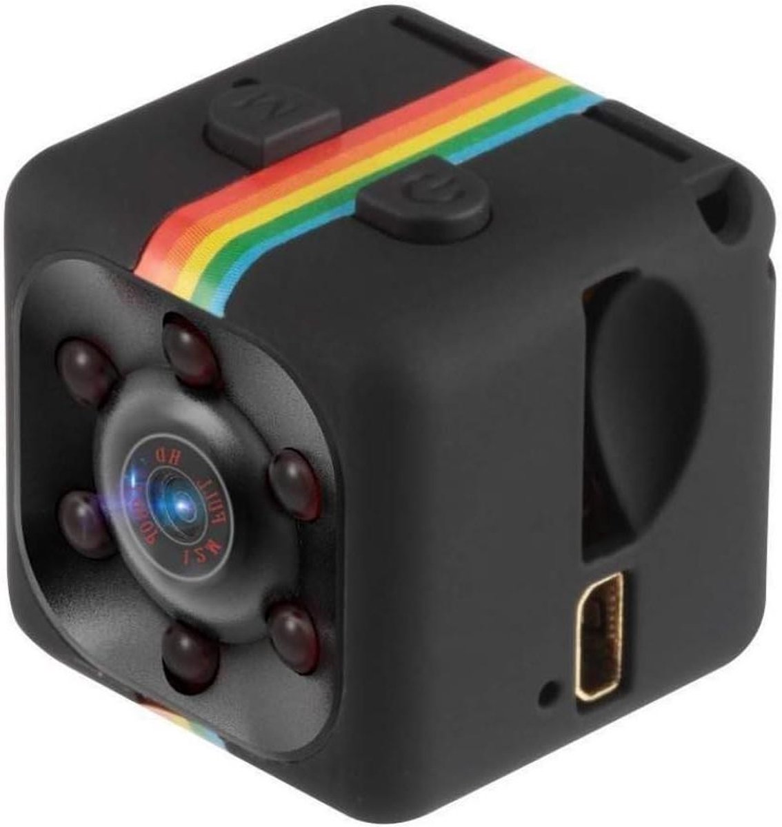 Mini Camera - Verborgen Camera - Beveiliging Thuis - Met Nachtzicht - 2.5 cm - Zwart