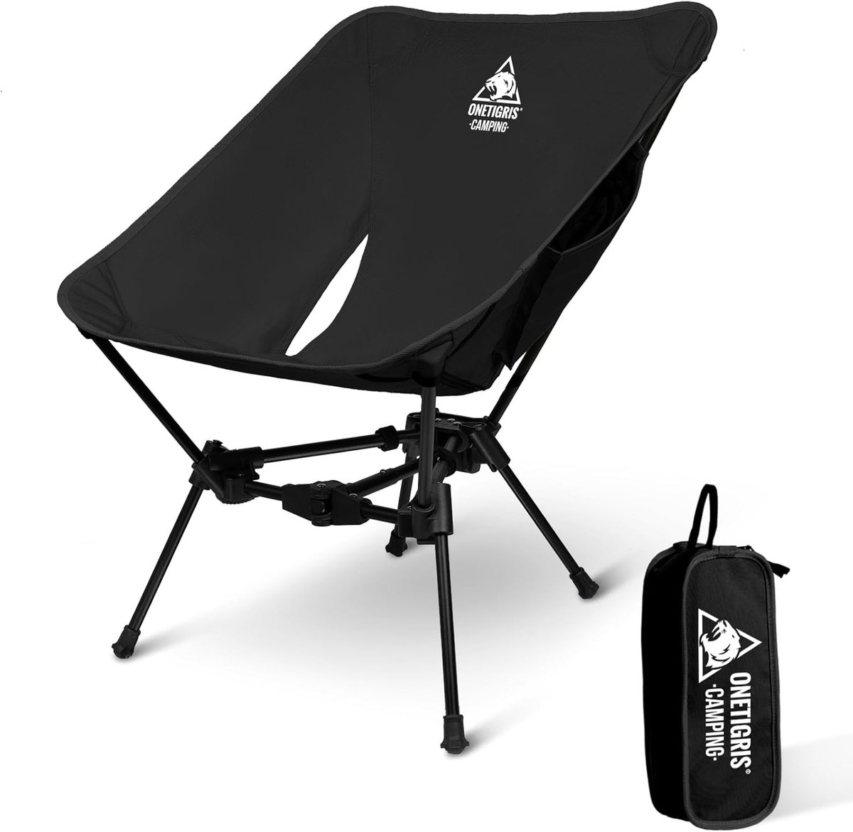 Thijox - OneTigris TIGERBLADE Campingstoel Opvouwbaar - Klapstoel 150 kg - Lichtgewicht Vouwstoel met Driehoekig Frame - Ultralicht voor Outdoor en Wa