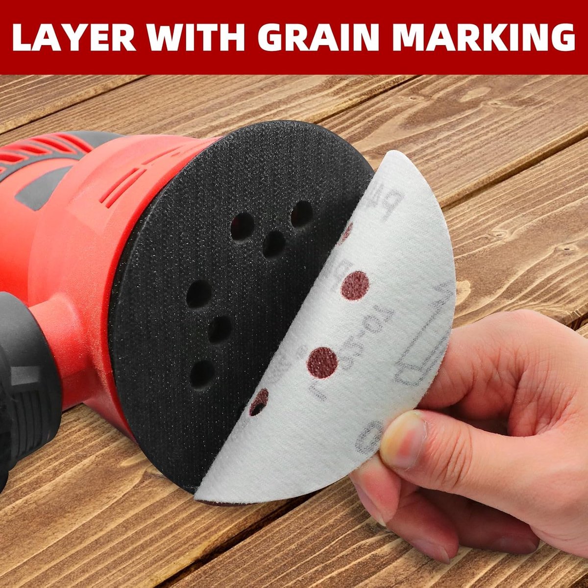 120 Pieces Sanding Discs 125mm P40 8 Holes Sandpaper for Random Orbital Sander - ShopVlot