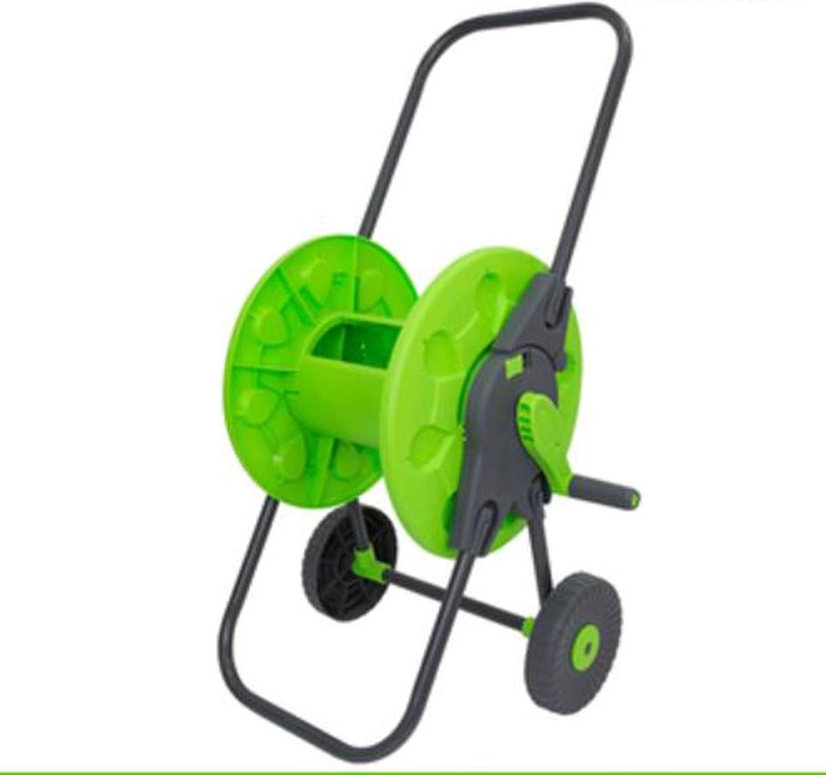 Tuinslanghouder Trolley - Slanghaspel Wagen - Tuin Bewateren - Met Wielen - 60M Capaciteit - Groen