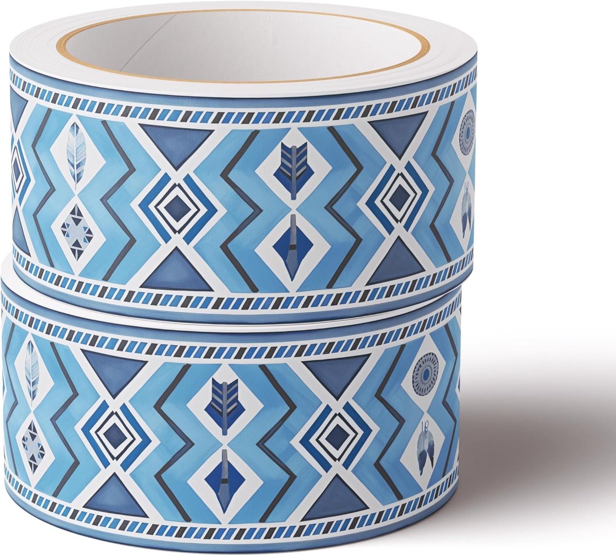 behang grens wandtegels decoratief, afpellen en opplakken muur grens badkamer stickers blauw 10 cm x 500 cm