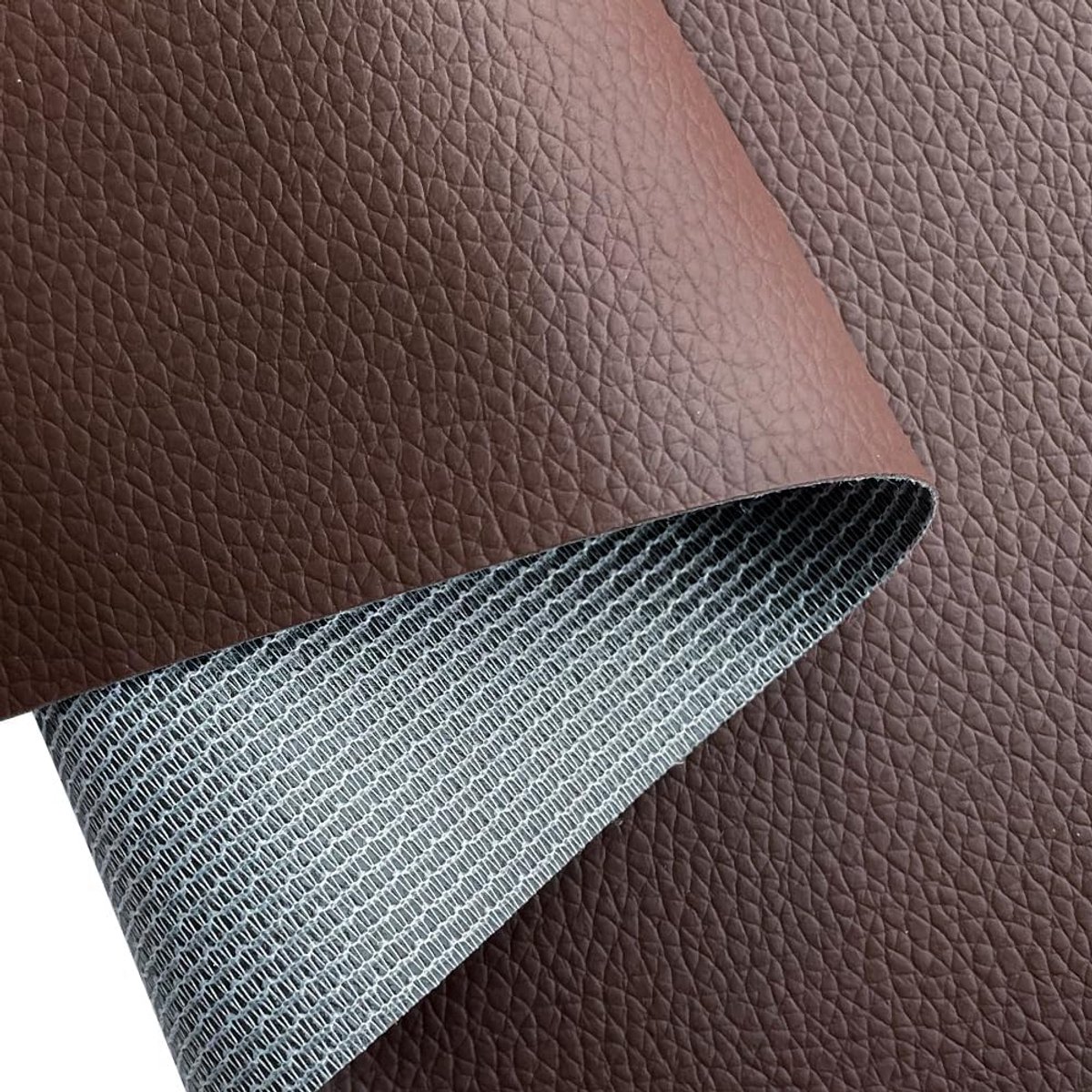 Stof, Lederimitat, Waterdicht, Naaiwerk, Reparatie, Premium Lederstof (Donkerbruin-40 x 160cm)
