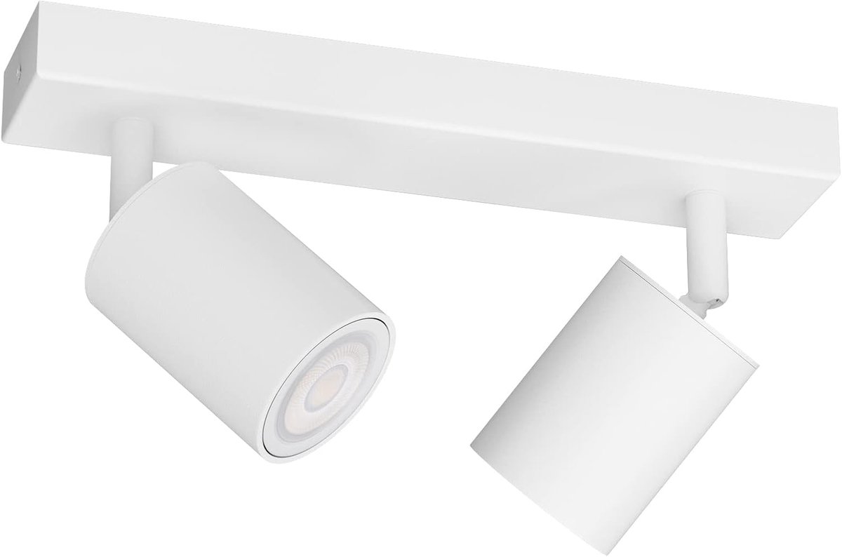 2 Spot GU10 Plafondschijnwerpers, Verstelbare Roterende Moderne Binnenverlichting voor Keuken, Slaapkamer, Woonkamer, Hal