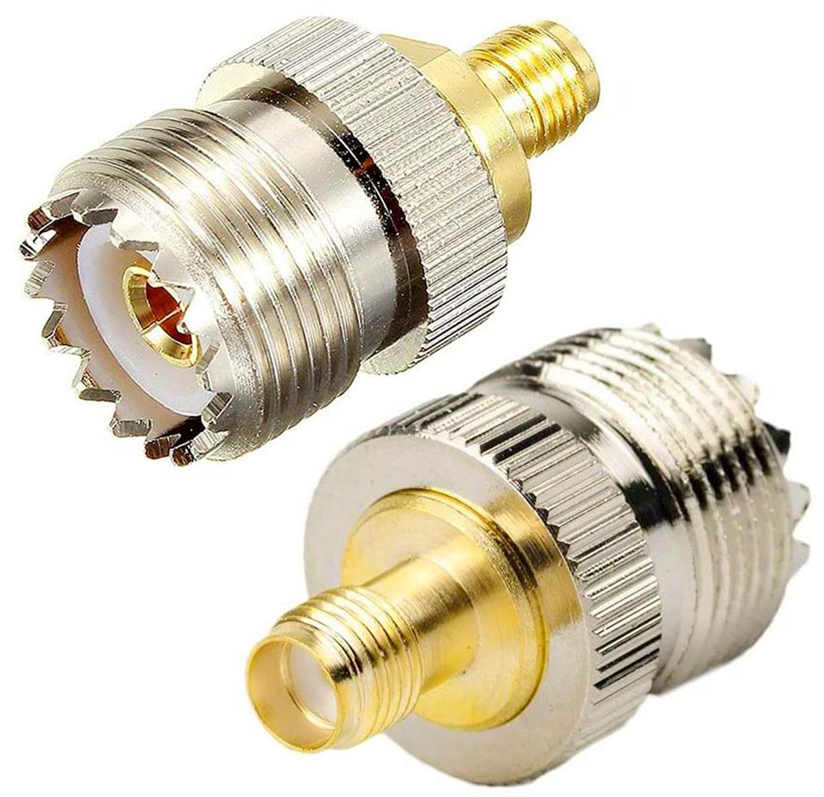 coaxiale coaxadapter SMA-bus naar UHF-bus SO239-connectoren (2 stuks)