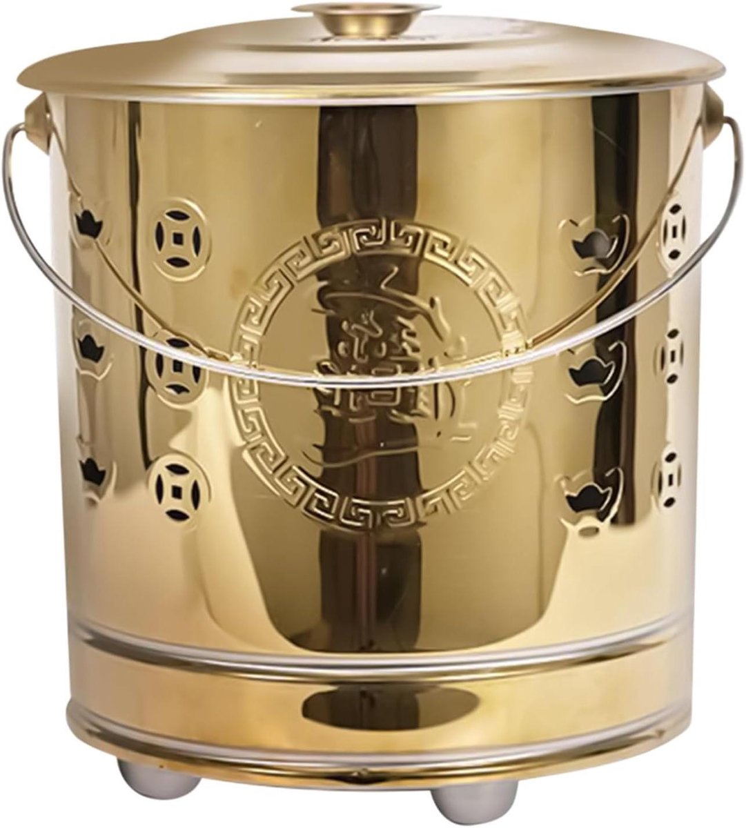 Draagbare Brandton - Vuurkorf Buiten - Afval Verbranden - Roestvrij Staal - 335 x 29 x 28 cm - Zilver