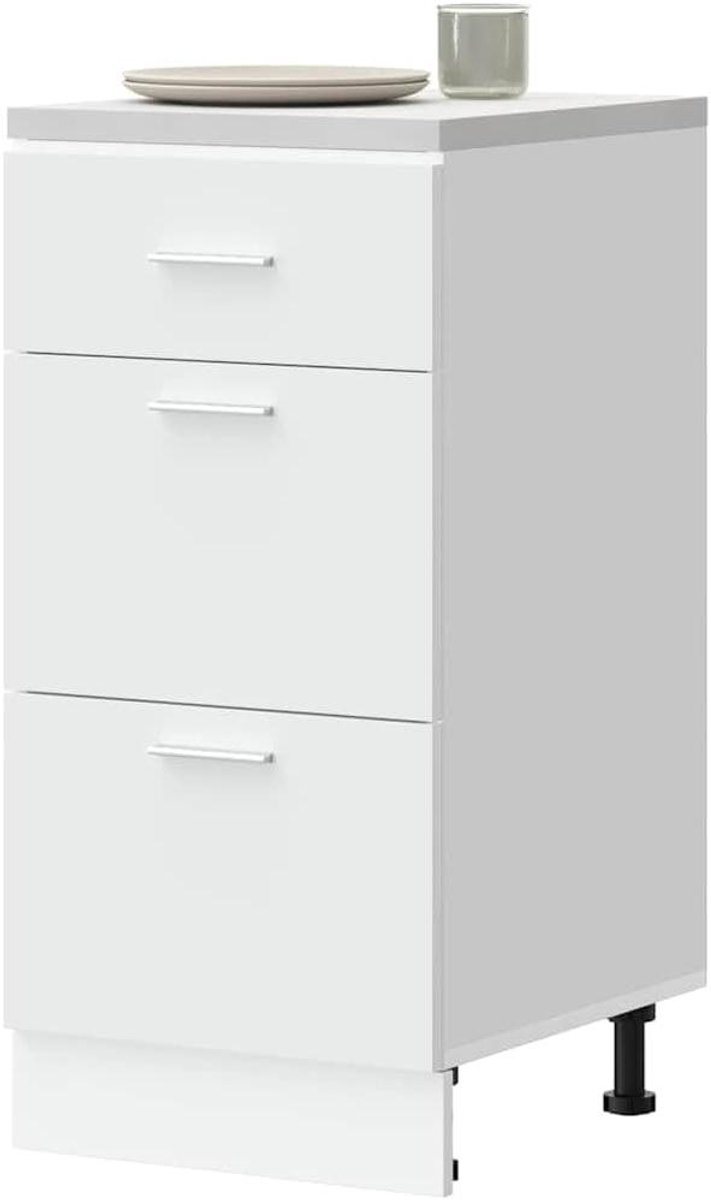 Keukenonderkast - Keukenkast Onderbouw - Keuken Opbergen - Verstelbare Poten - 40 x 46 x 815 cm - Wit